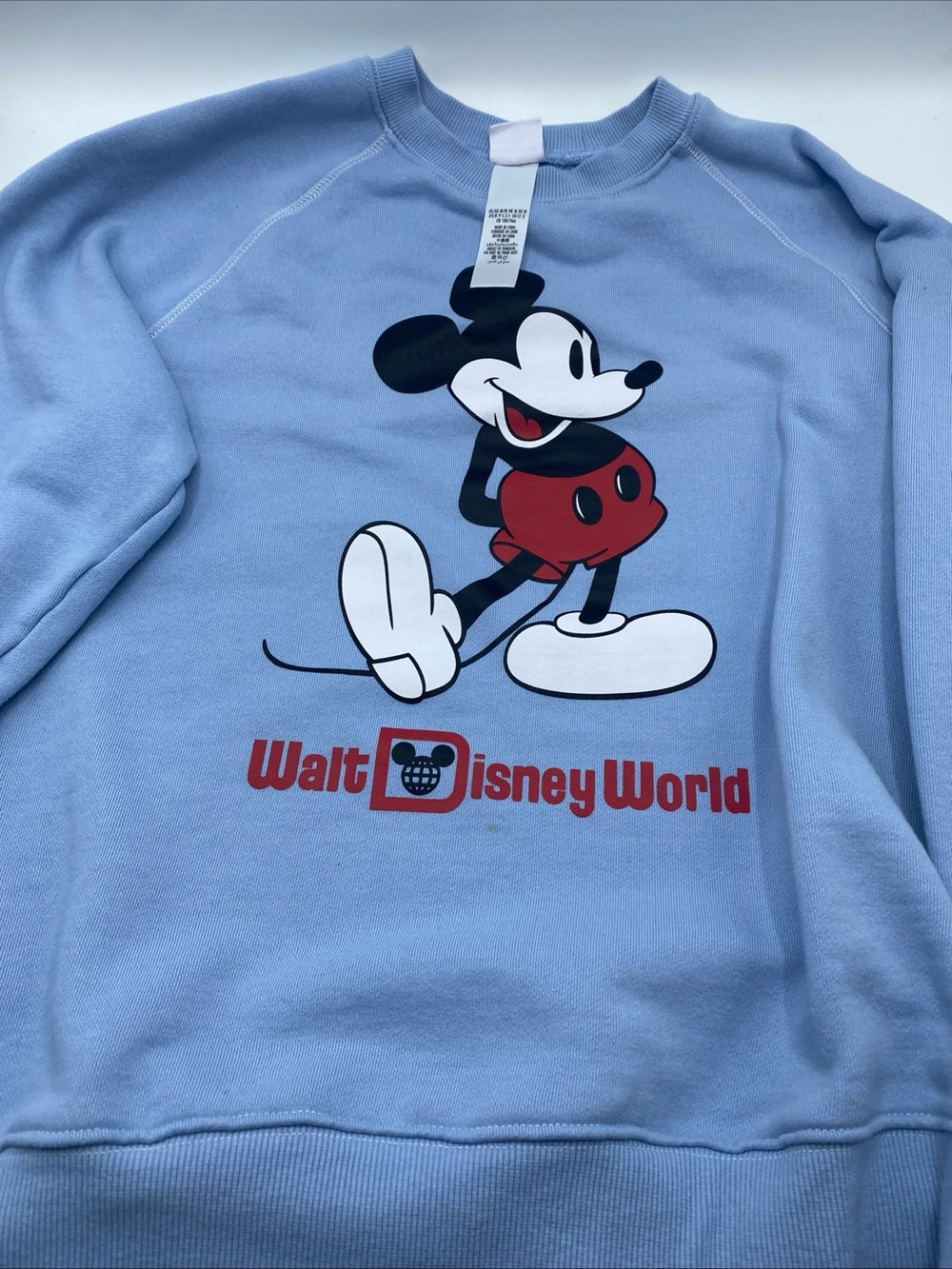 Disney Mickey Mouse Walt Disney World Sweatshirt Mens Gray Fleece Crewneck Med
